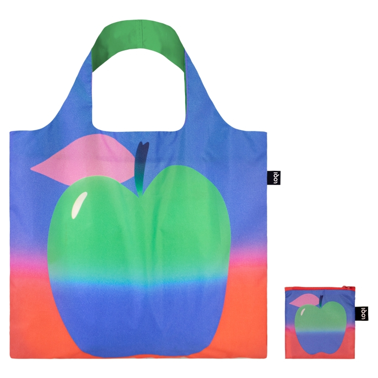 Loqi Shopper Apple Recycled 50x42 cm - Waterafstotend