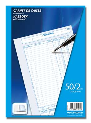 Aurora Kasboek Doorschrijf 210x297 mm - 50 vellen