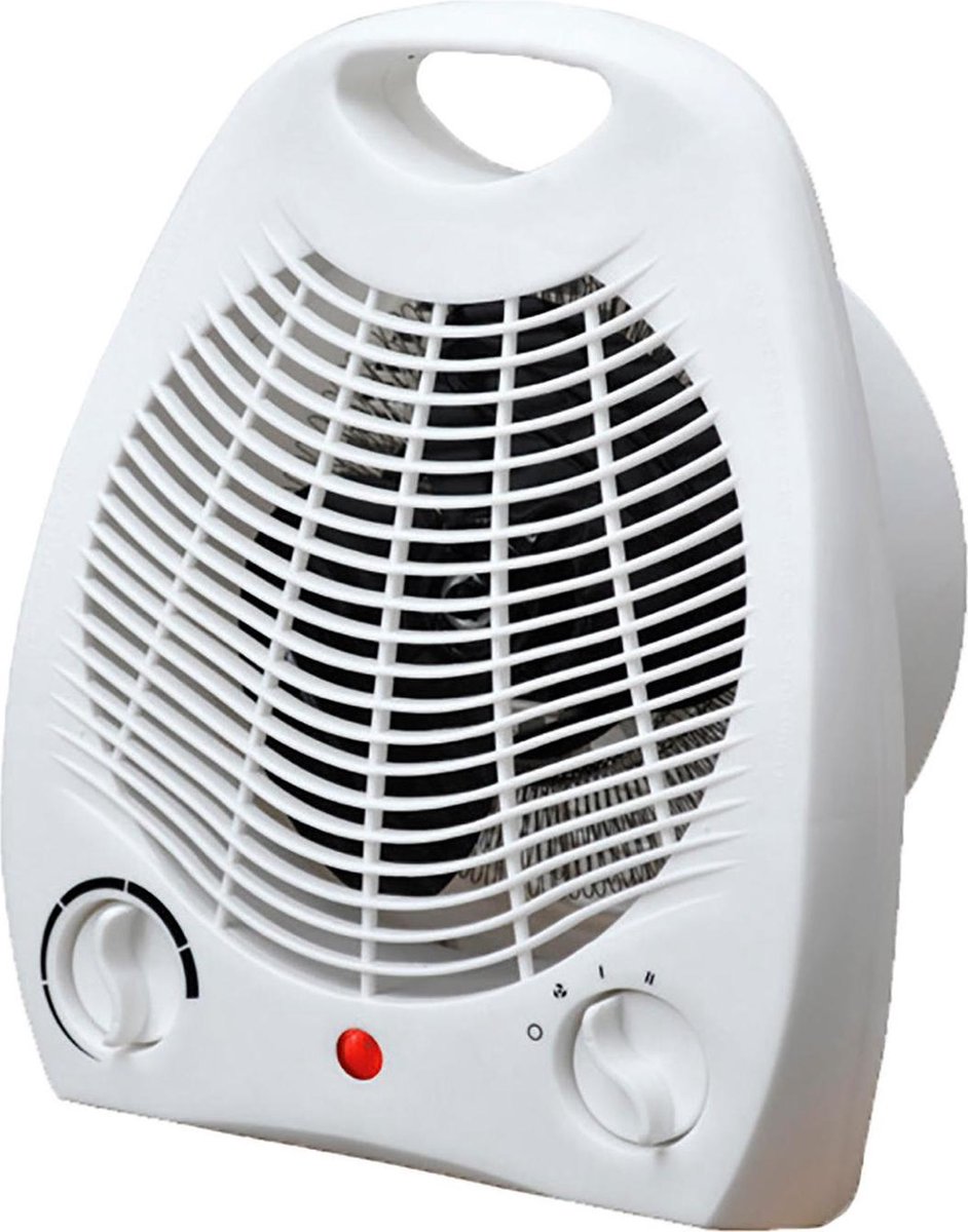 Ventilatorkachel 2000 Watt, 3 standen, Wit, thermostaat, overhittingsbeveiliging