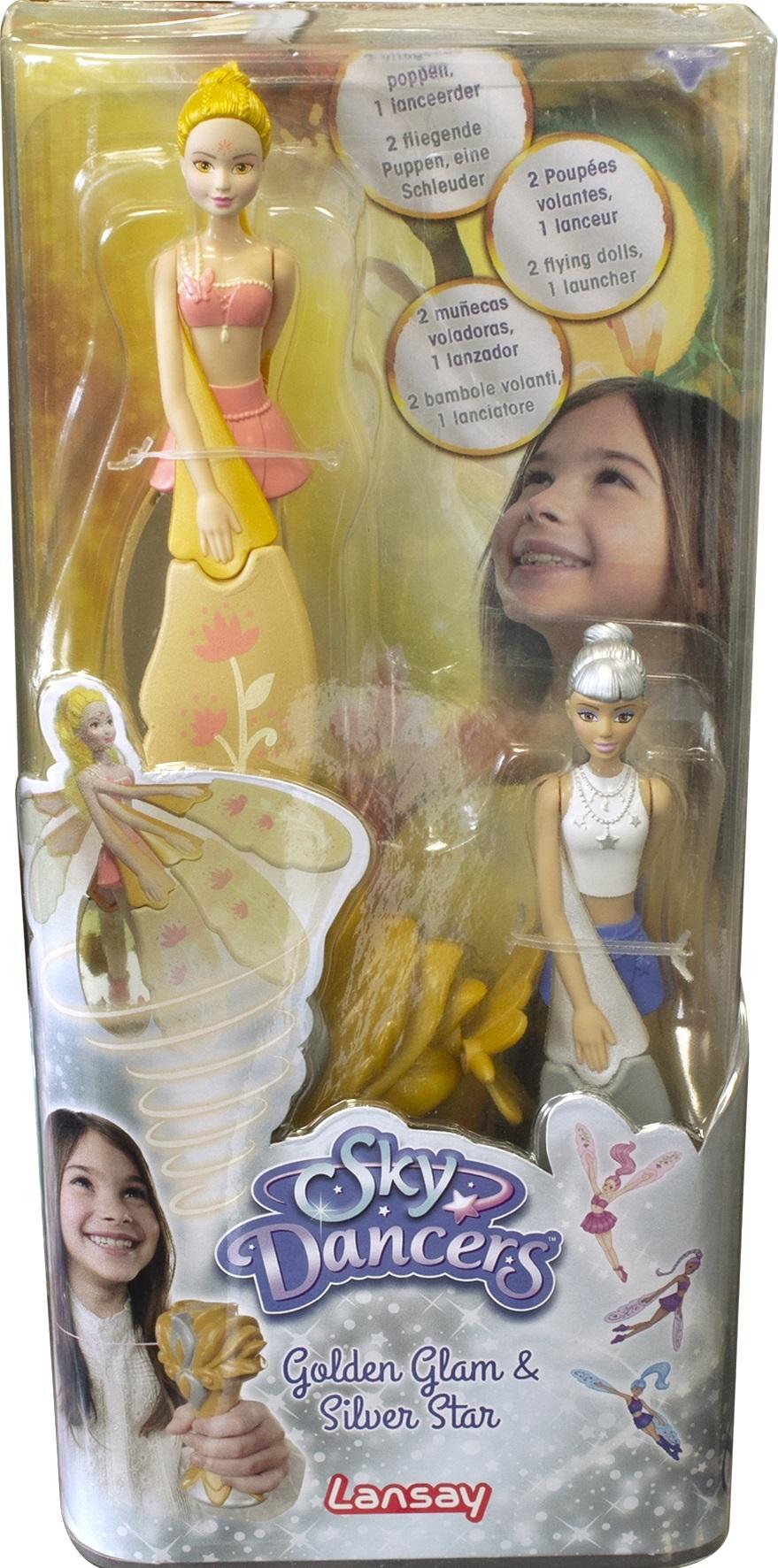 Sky Dancers 2 Pack, Golden Glam en Silver Star