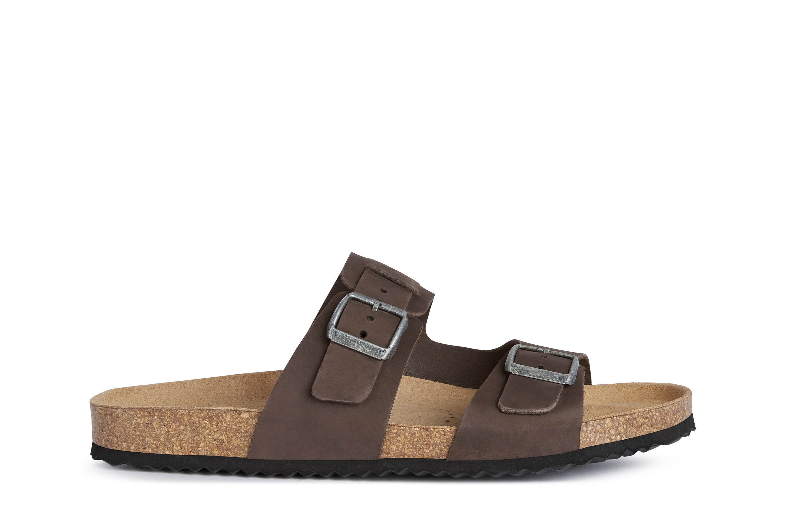 Geox Slipper Heren Ghita 2 Gespen - Dk Coffee maat 41