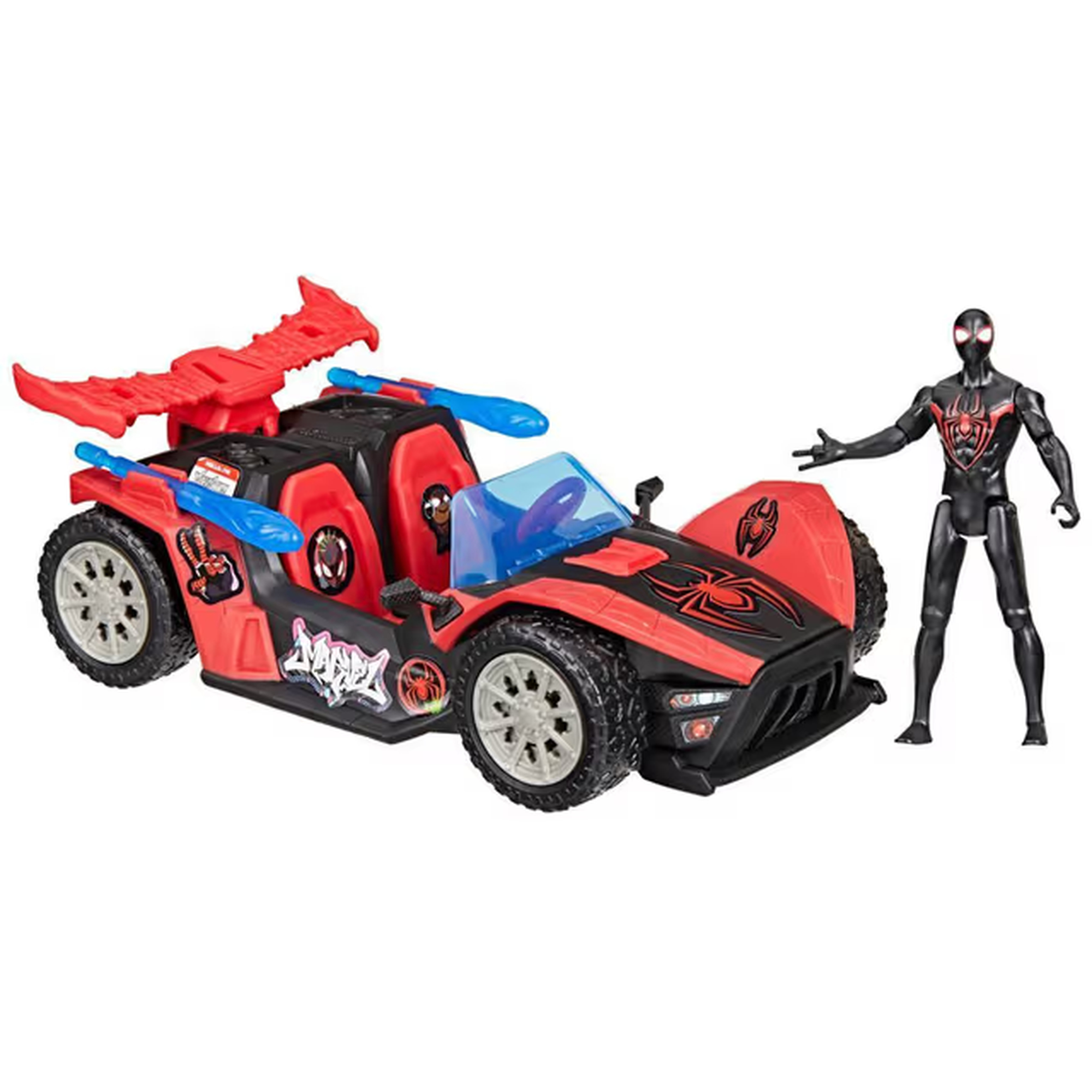 Marvel Spiderman VenomVersus - Miles Remix Blast Racer, Voertuig + 10 cm fig