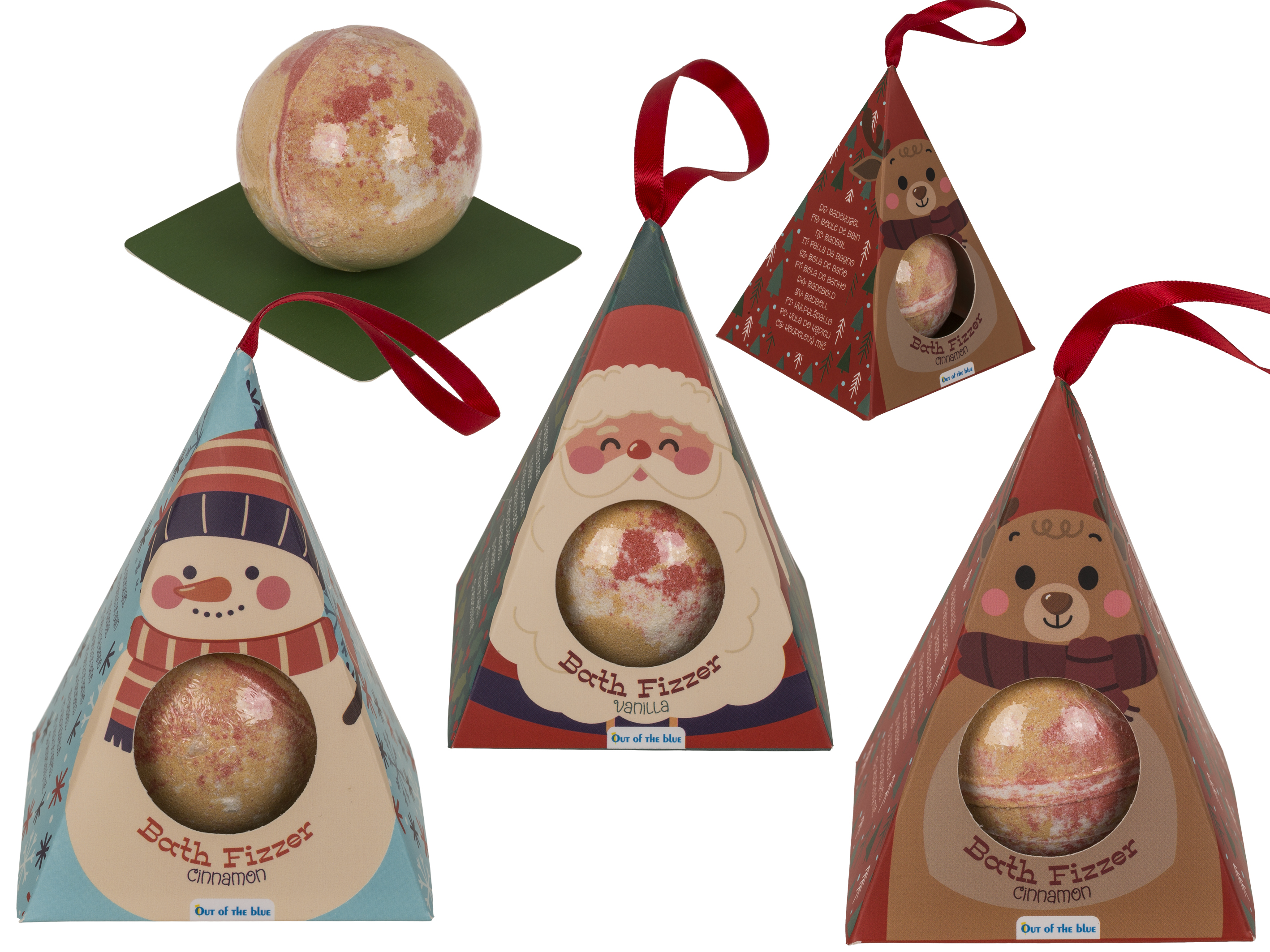 Bruisbal Fizzy X-Mas Friends 100g - assorti - prijs per stuk