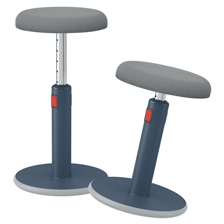 Leitz Cosy Ergo Zit-Sta Stoel Fluweel Grijs