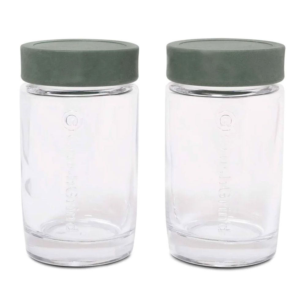 Crushgrind Kruidenpotjes Vaasa 9.5 cm 2 stuks - Groen