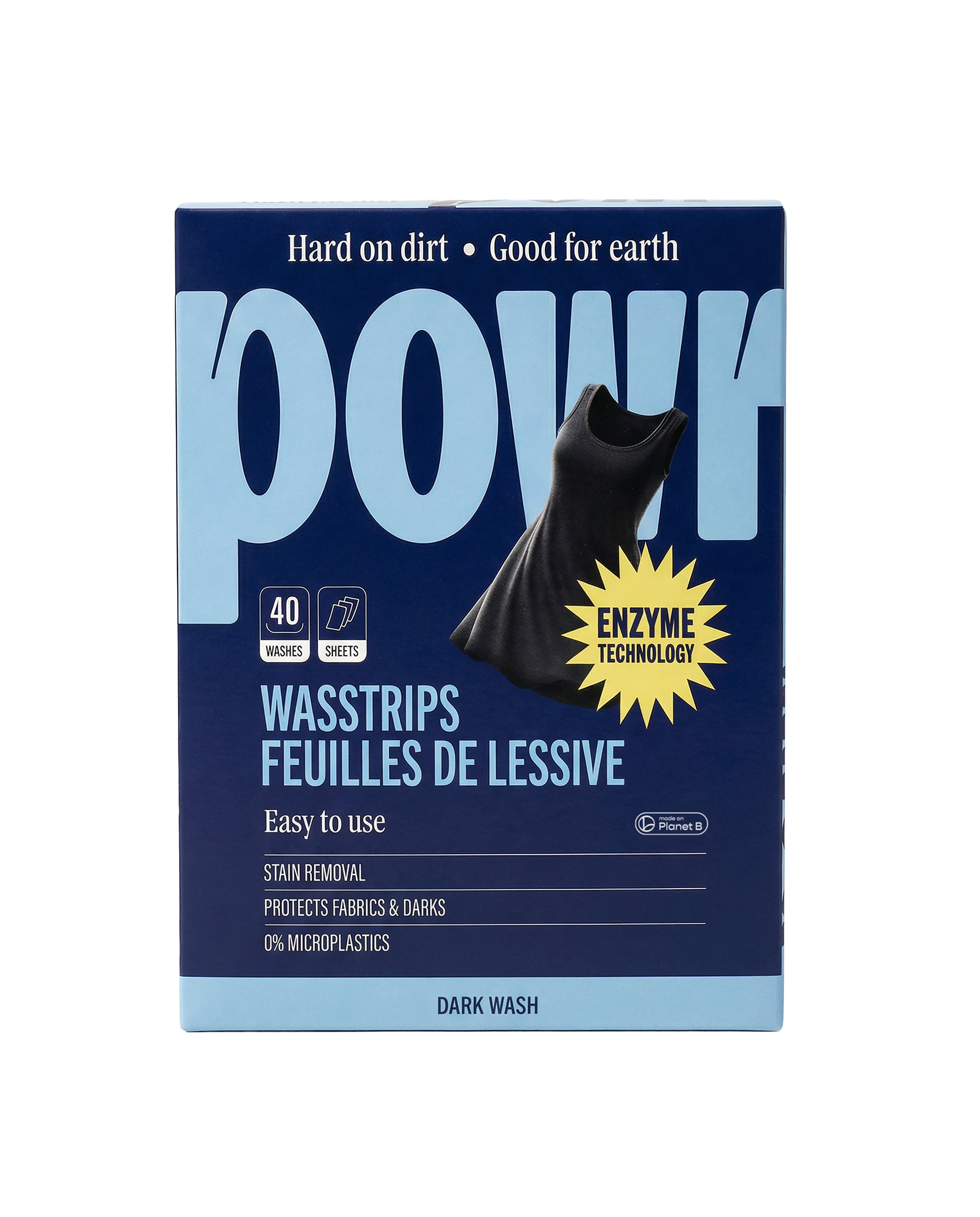 POWR Wasstrips Zwart