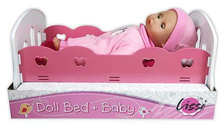 Lissi Zachte Babypop 30 cm in bedje