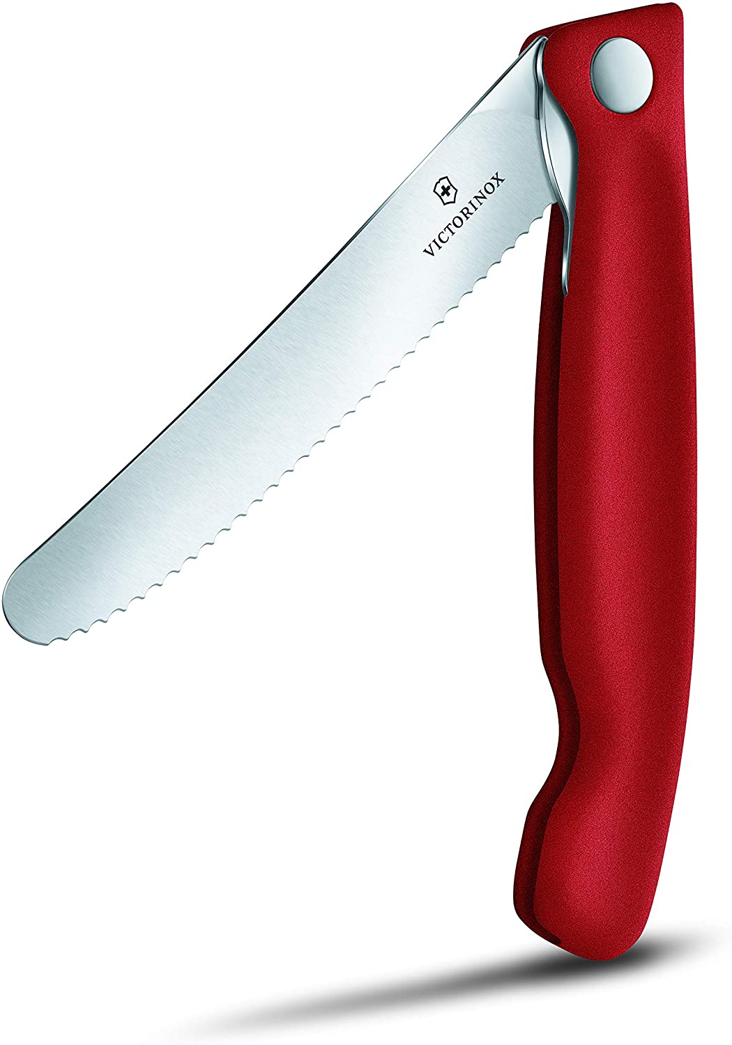 Victorinox Schilmes Swiss Classic Opvouwbaar - Rood - met Gekartelde Rand