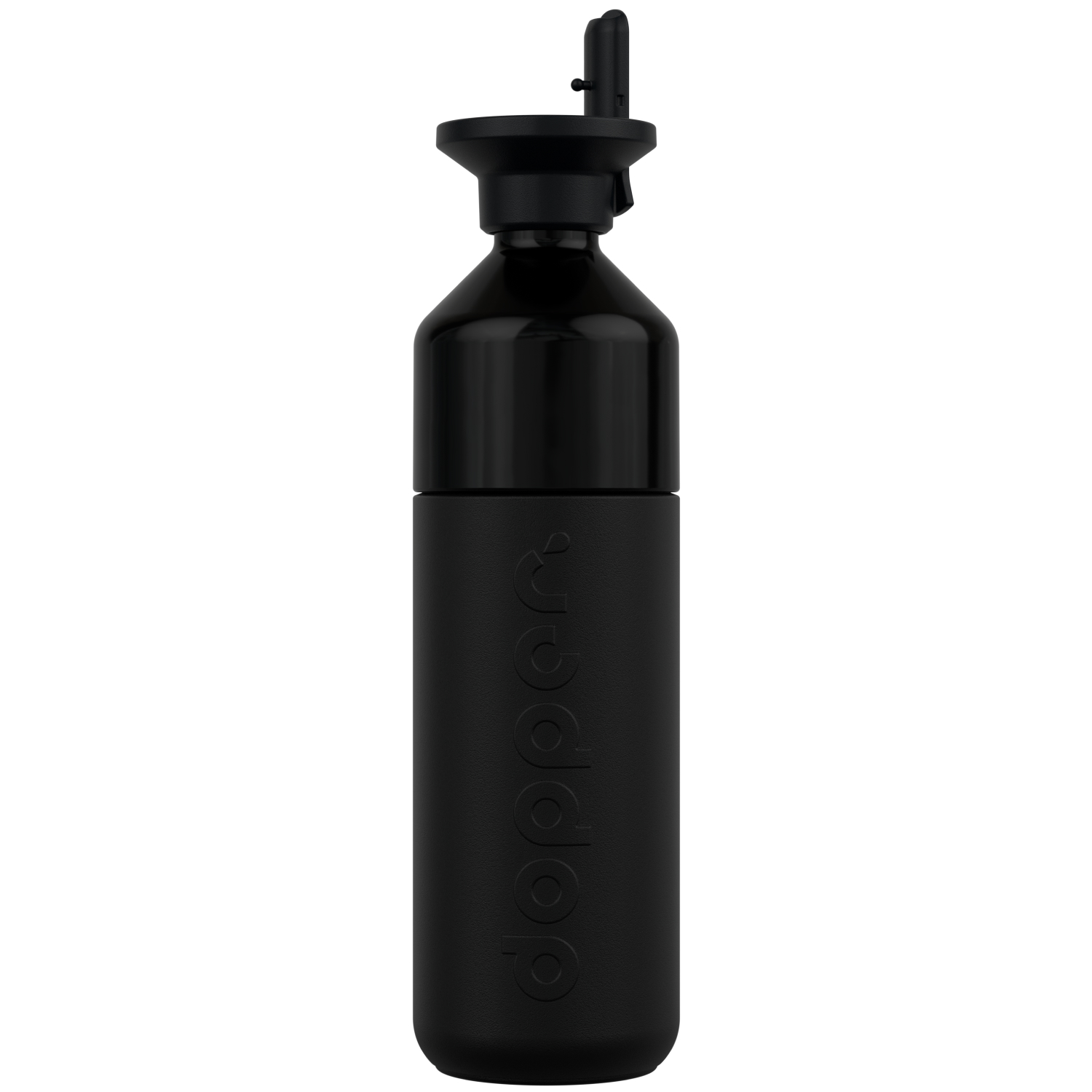 Dopper Insulated Drinkfles 580ml Blazing Black met Rietjesdeksel