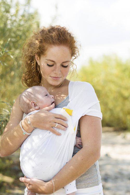 Mini Monkey Draagdoek Mini Sling Wit