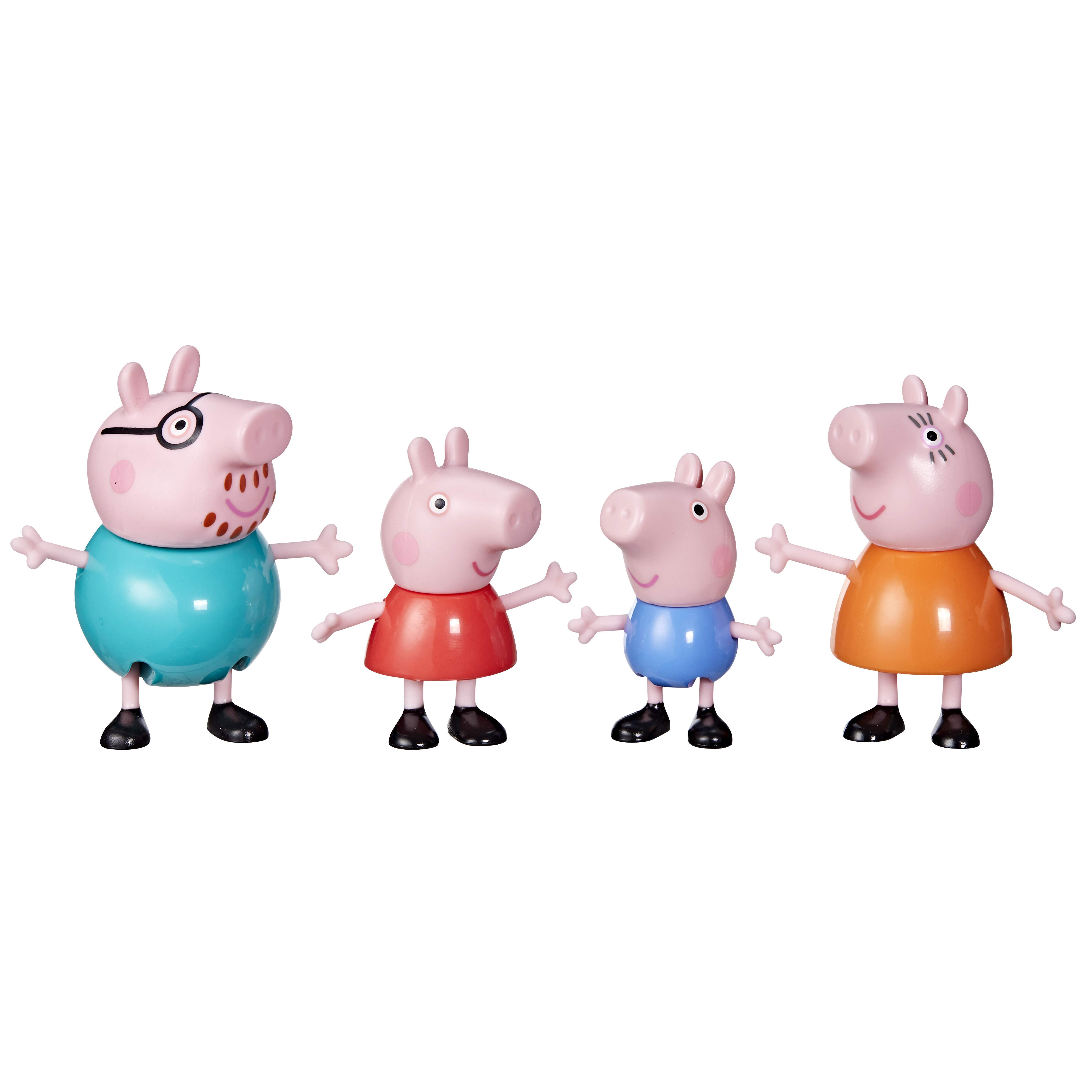 Peppa Pig, Peppas Avonturen familie figuren 4 pack -  - assorti - prijs per stuk