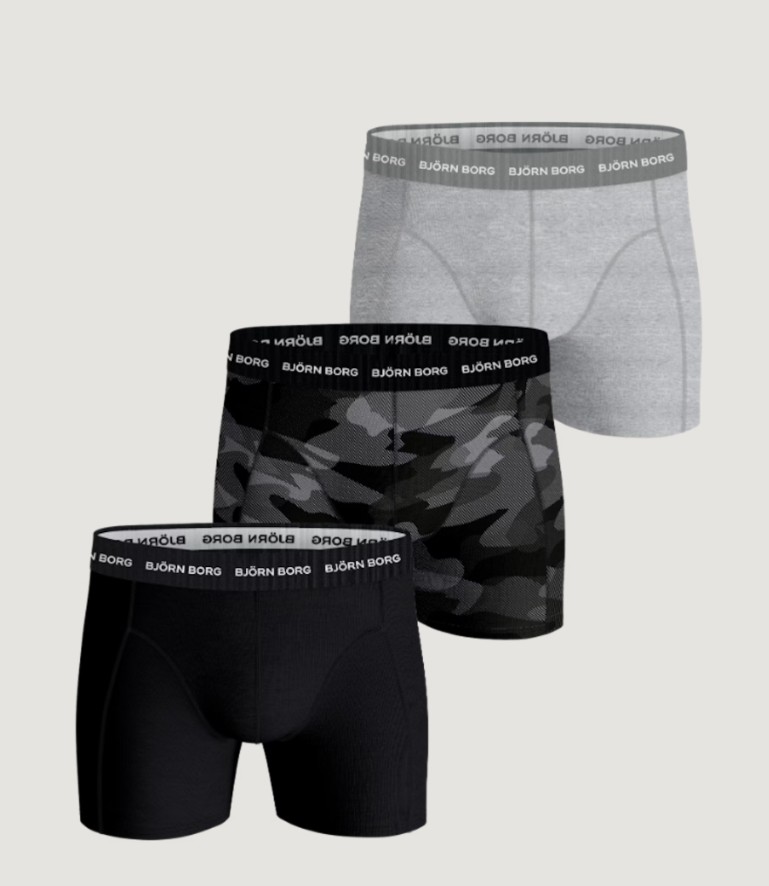 Bjorn Borg Boxershort Heren Katoen Stretch 3 stuks Multipack 8 - S