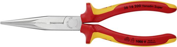 Knipex Telefoontang met Snijkant 200 mm (Verchroomd met Sterke Isolatie)