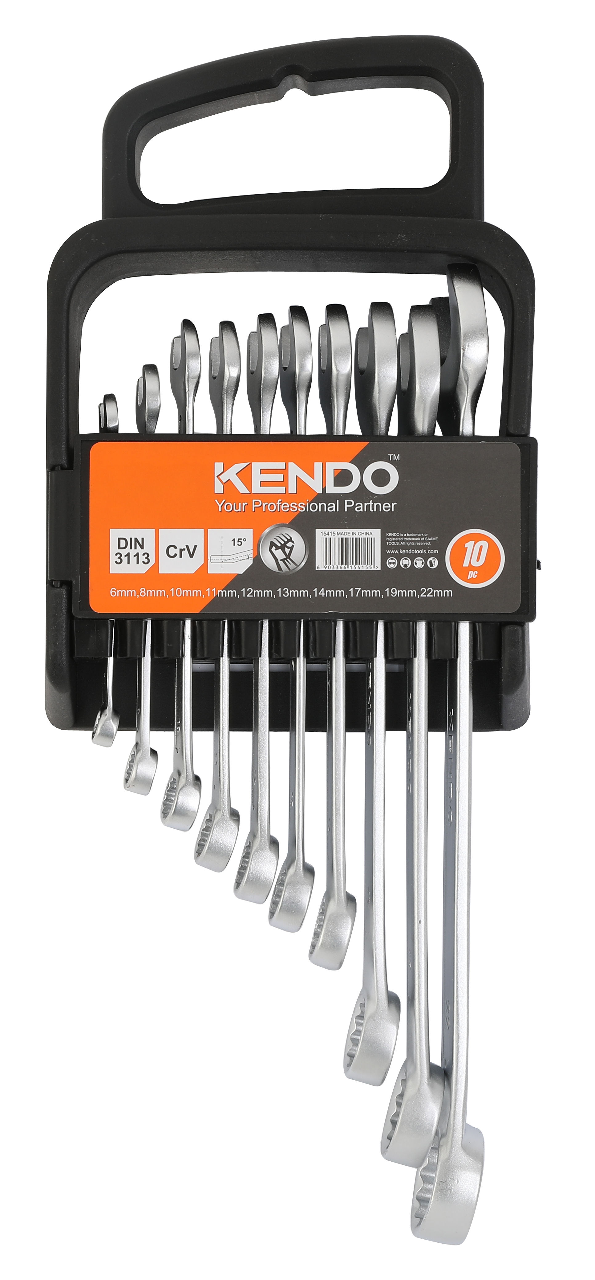 Kendo Ring-/Steeksleutelset 10 stuks Kendo Ring-/Steeksleutelset 10 stuks