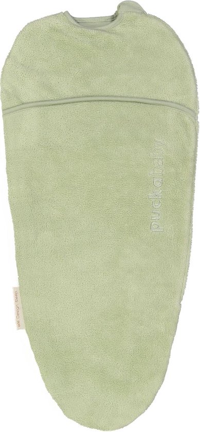 Puckababy Inbakerslaapzak Original Piep Teddy Olive 0-3maand - Tog 2.0