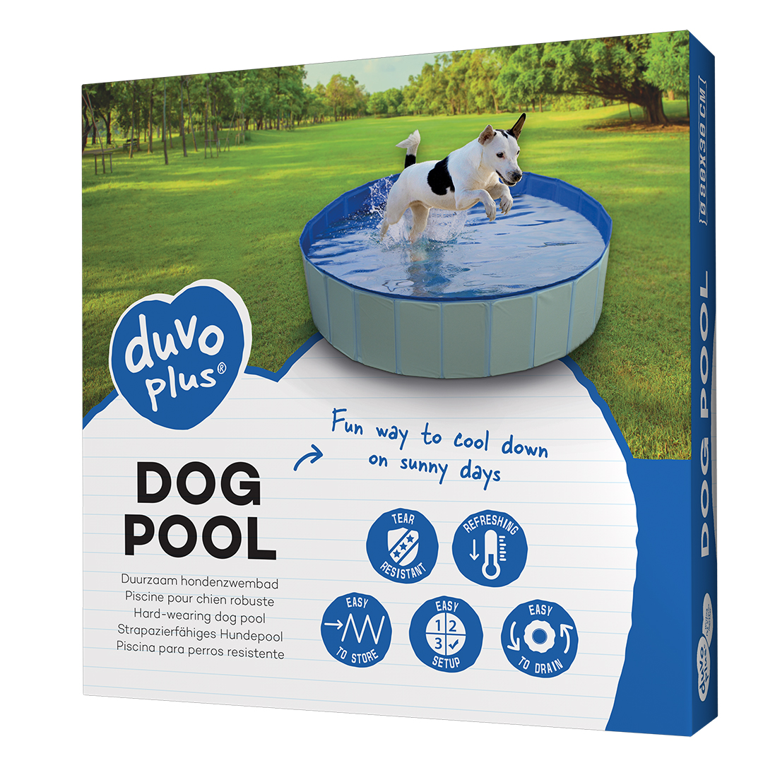 DuvoPlus Hondenzwembad 80x30 cm Stevig PVC met Wateraftapventiel
