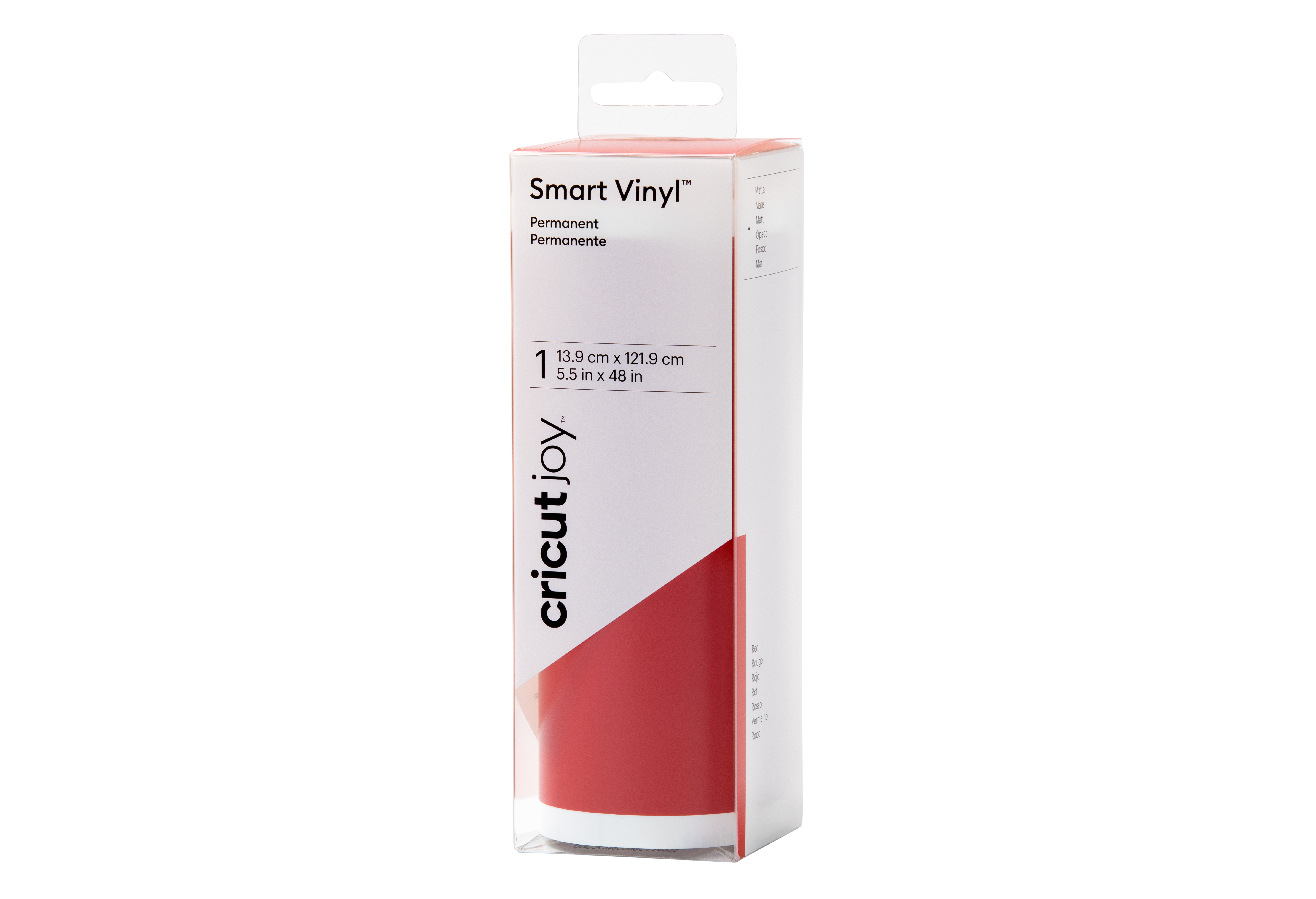 Cricut Joy Smart Vinyl Permanent - 14x122cm Rood, Mat (1 vel)