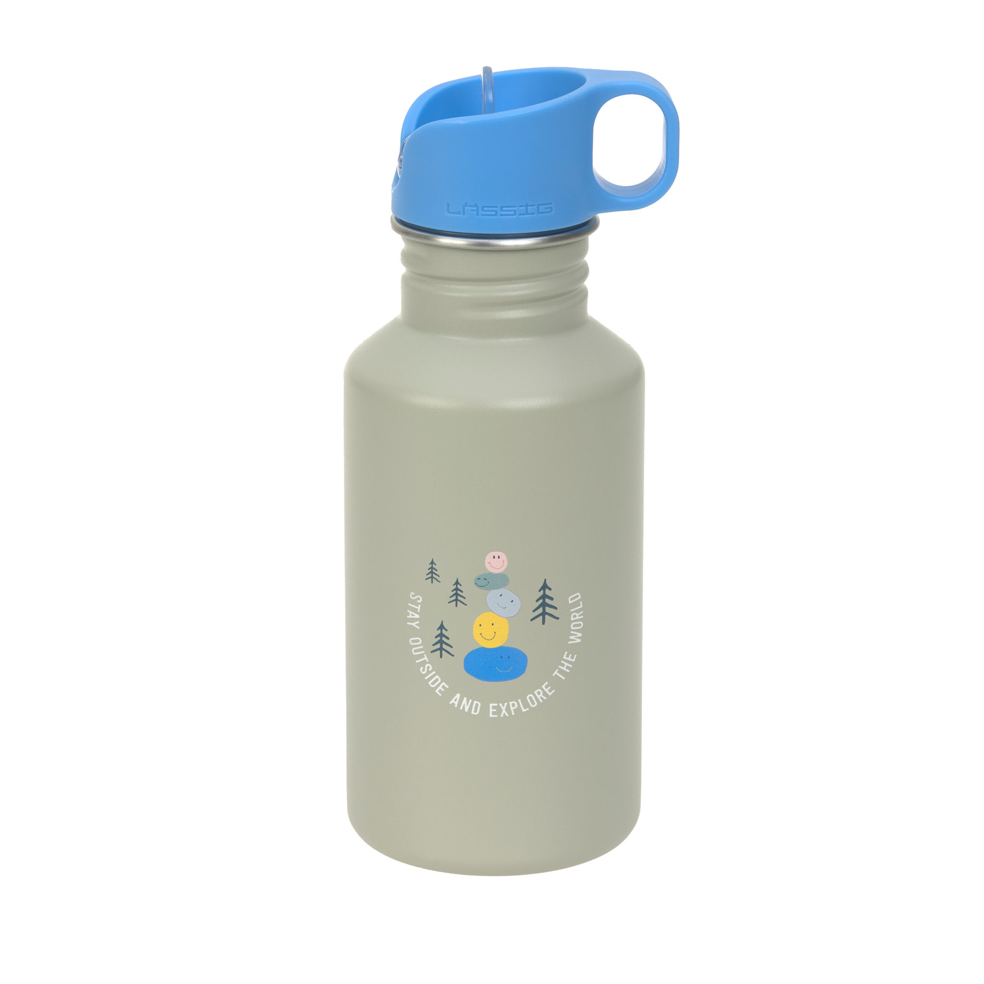 Lässig Drinkfles Sunny Explorer Green-Blue RVS 500 ml