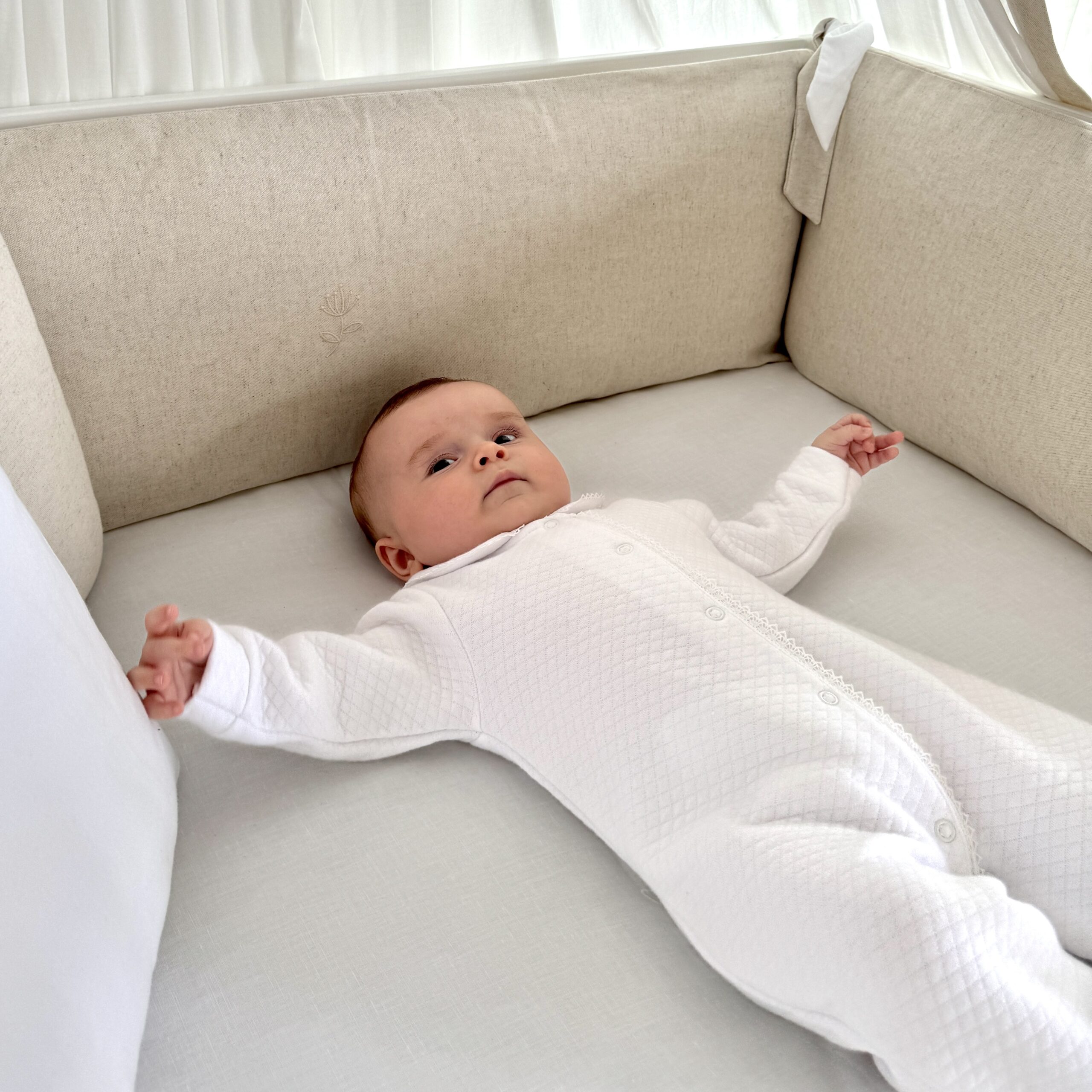 Living Nature Parkligger Linnen Beige 75x90 cm