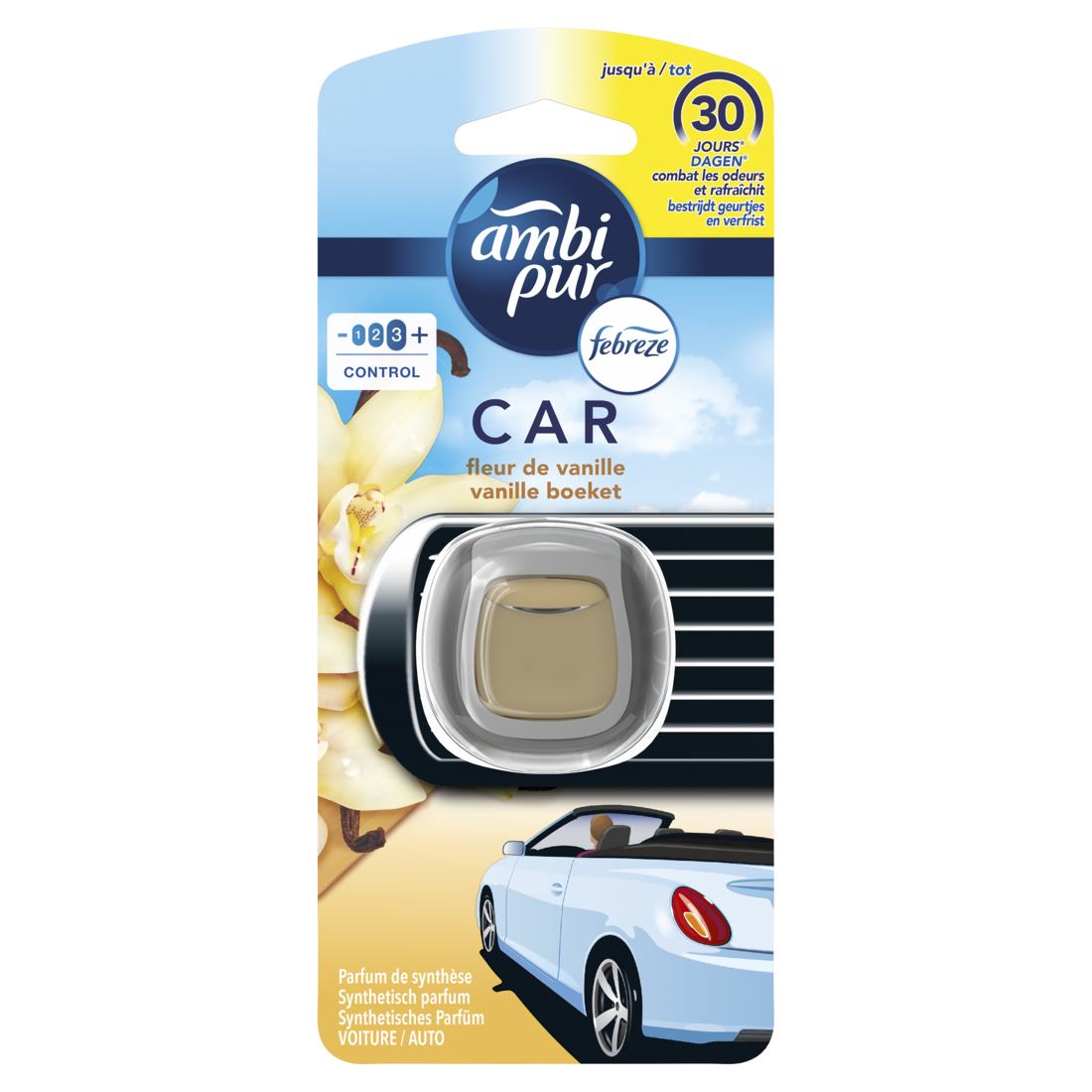 Febreze Ontgeurder Car Clip-on Vanilla 2 ml