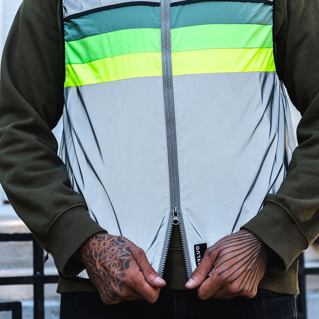 GoFluo Fluohesje North Grey Reflective L