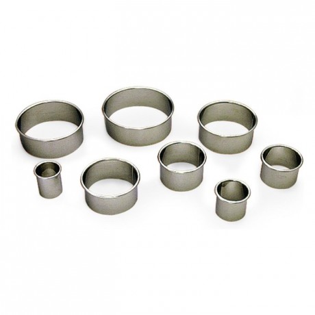 Gobel Uitduwring Rond 4x3.5 cm - Inox