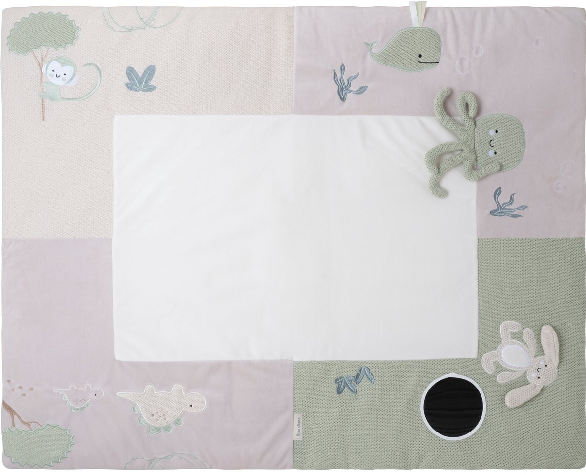 Baby's Only Parkligger Animals Laurel Green-Warm Linen 75x95