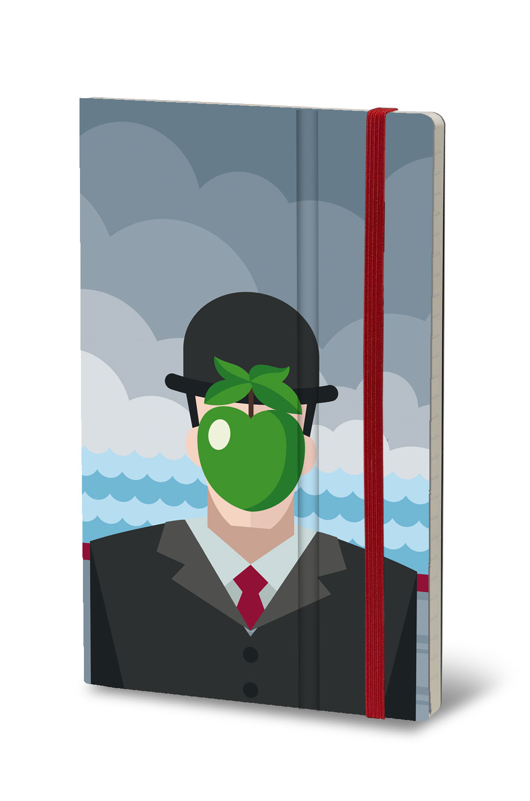 Stifflexible Notebook Art Magritte Gelijnd-Blanco-Geruit 144 vel - 13x21 cm