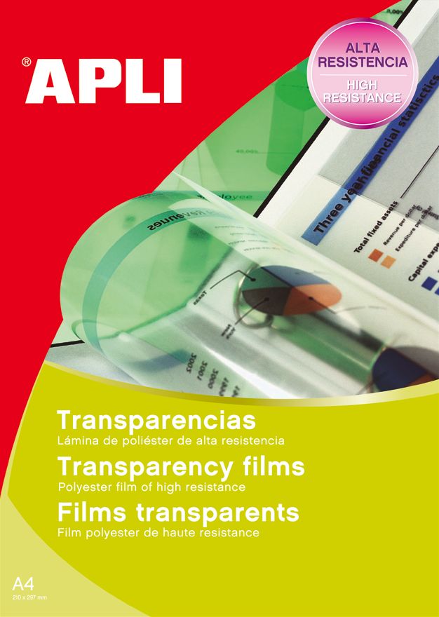 Apli Transparante Folie Laser DIN A4 Hobbytoebehoren