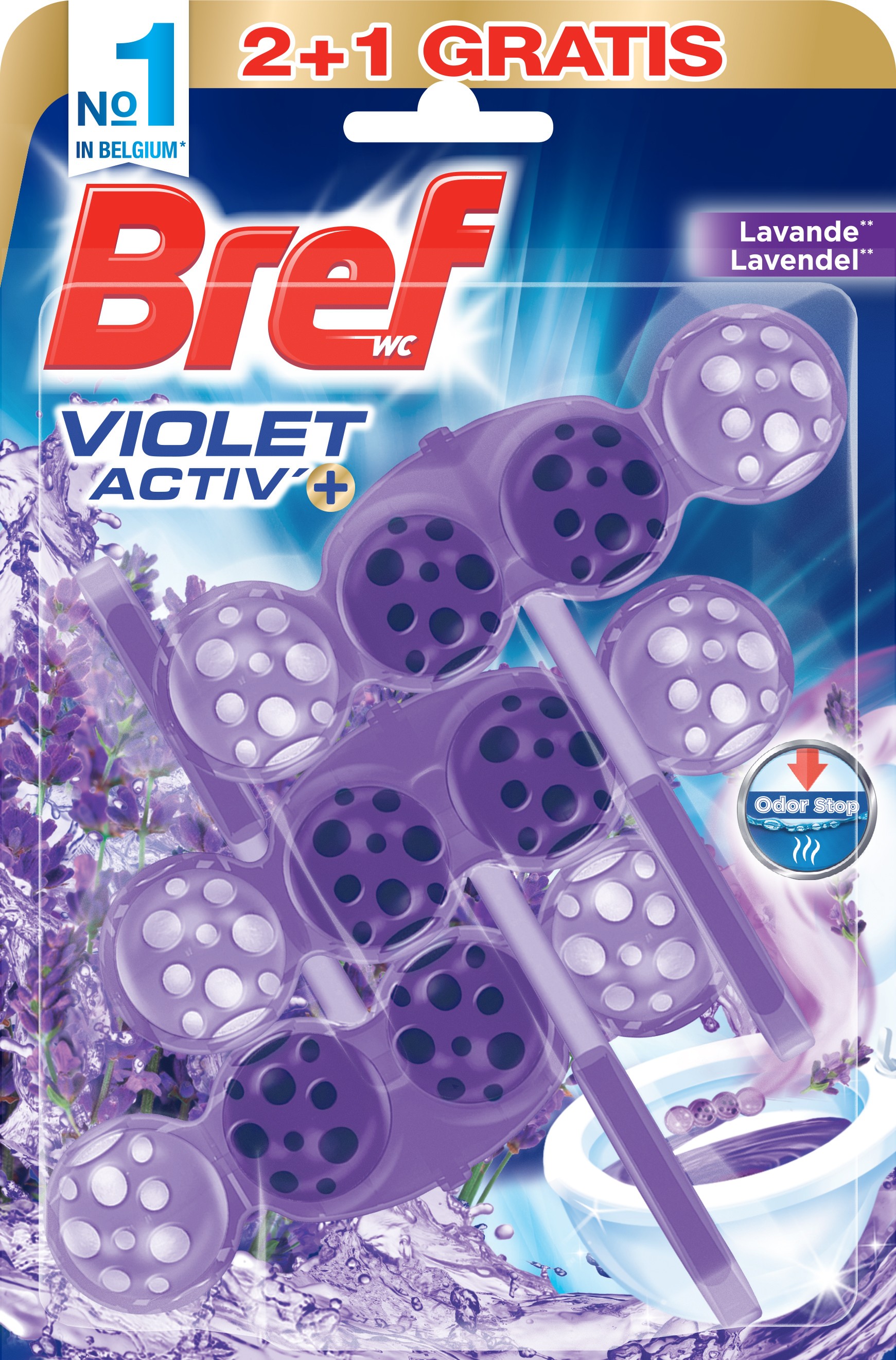 Bref WC-balls Violet activ 3x50 g