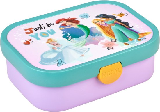 Mepal Bento Lunchbox Campus Disney Princess 18x13x6 cm - met Vorkje