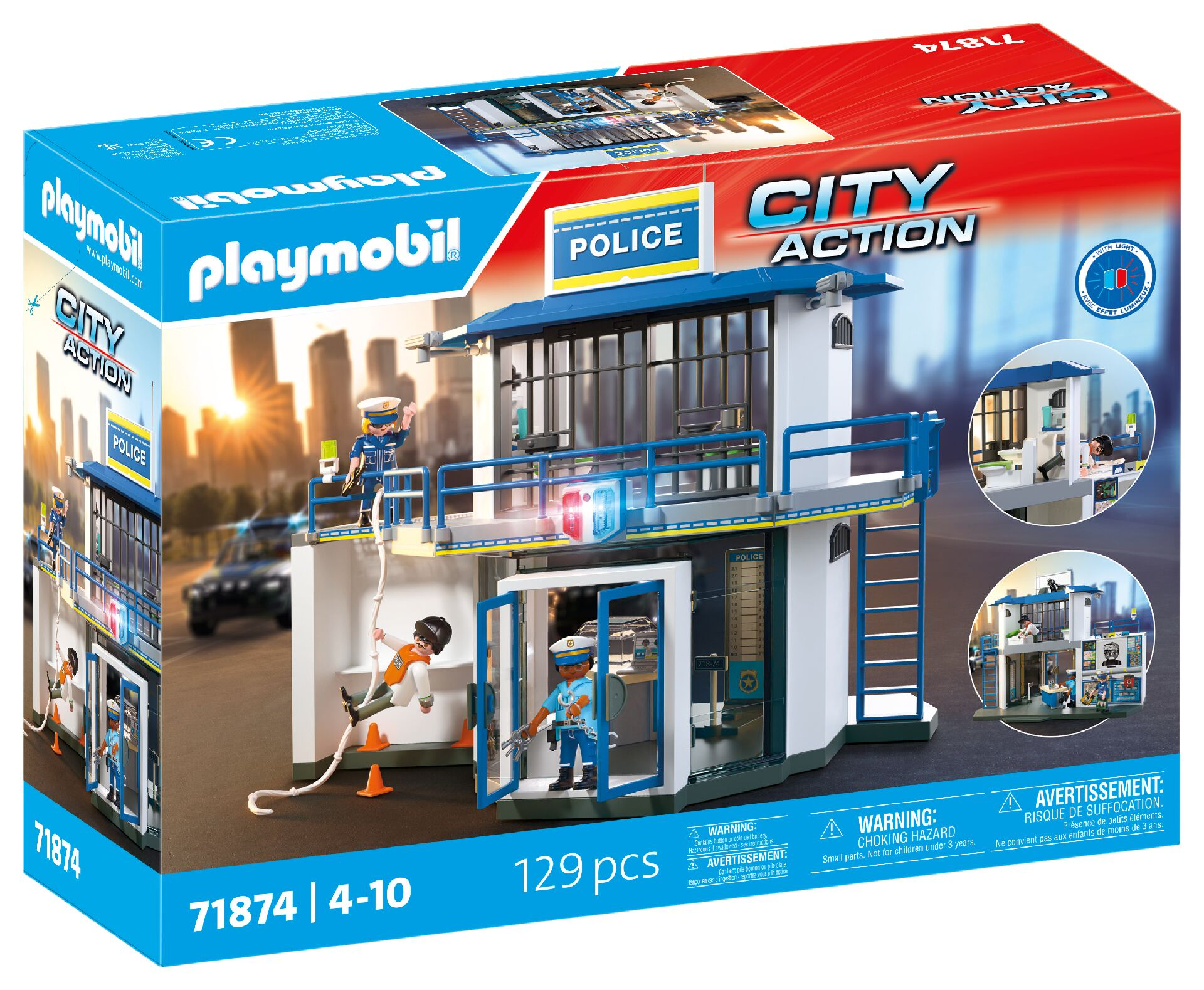 Playmobil Police 71874 Politiebureau met onderzoeksruimte