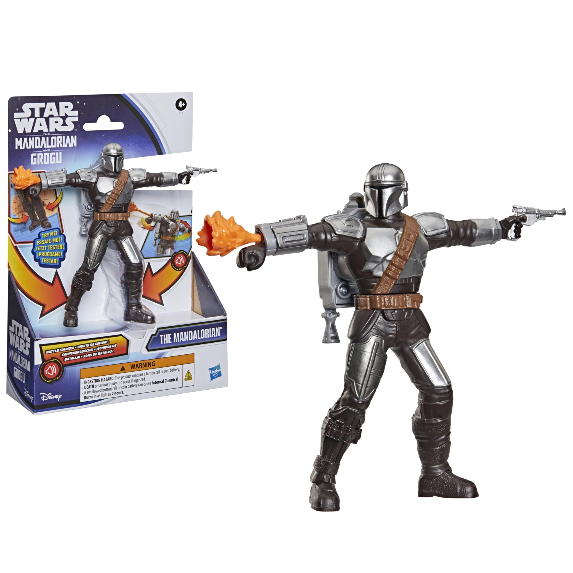 Star Wars Serie Mandalorian, Actiefiguur met gevechtsgeluiden 15 cm
