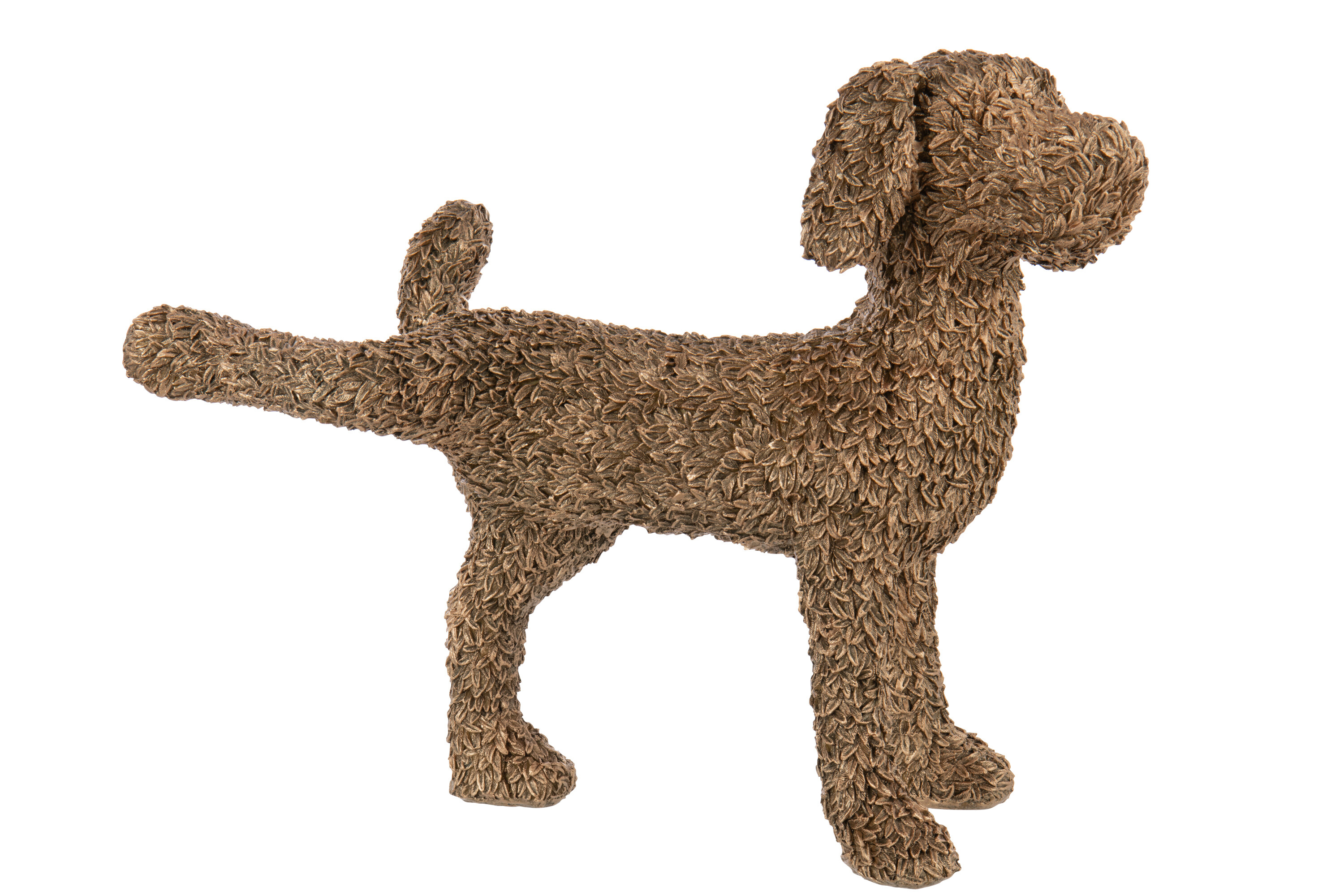 J-Line Hond met Poot Omhoog 58.5x25x44 cm - Relief