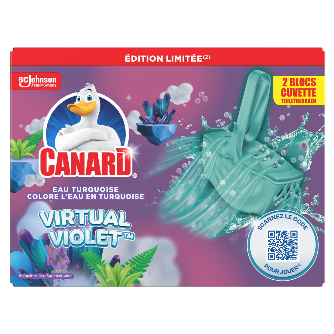 Canard Toiletreiniger Blocs Coloring Violet - 2 stuks