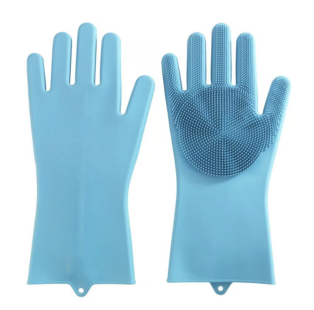 Wenko Afwashandschoenen Rena Blauw set 2 stuks - Silicone
