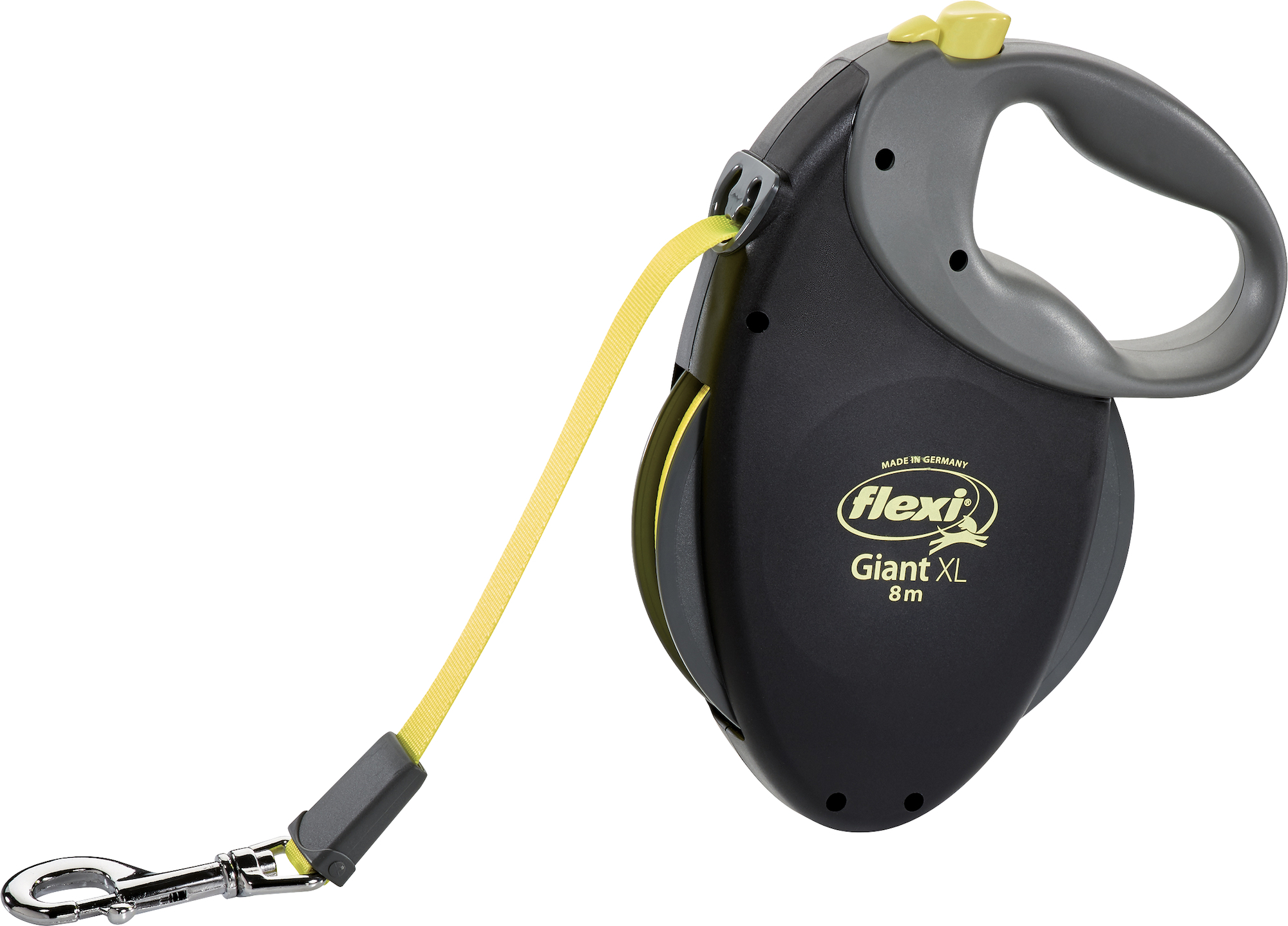 Flexi Leiband Giant Neon Lint XL 8 m Zwart/Neon