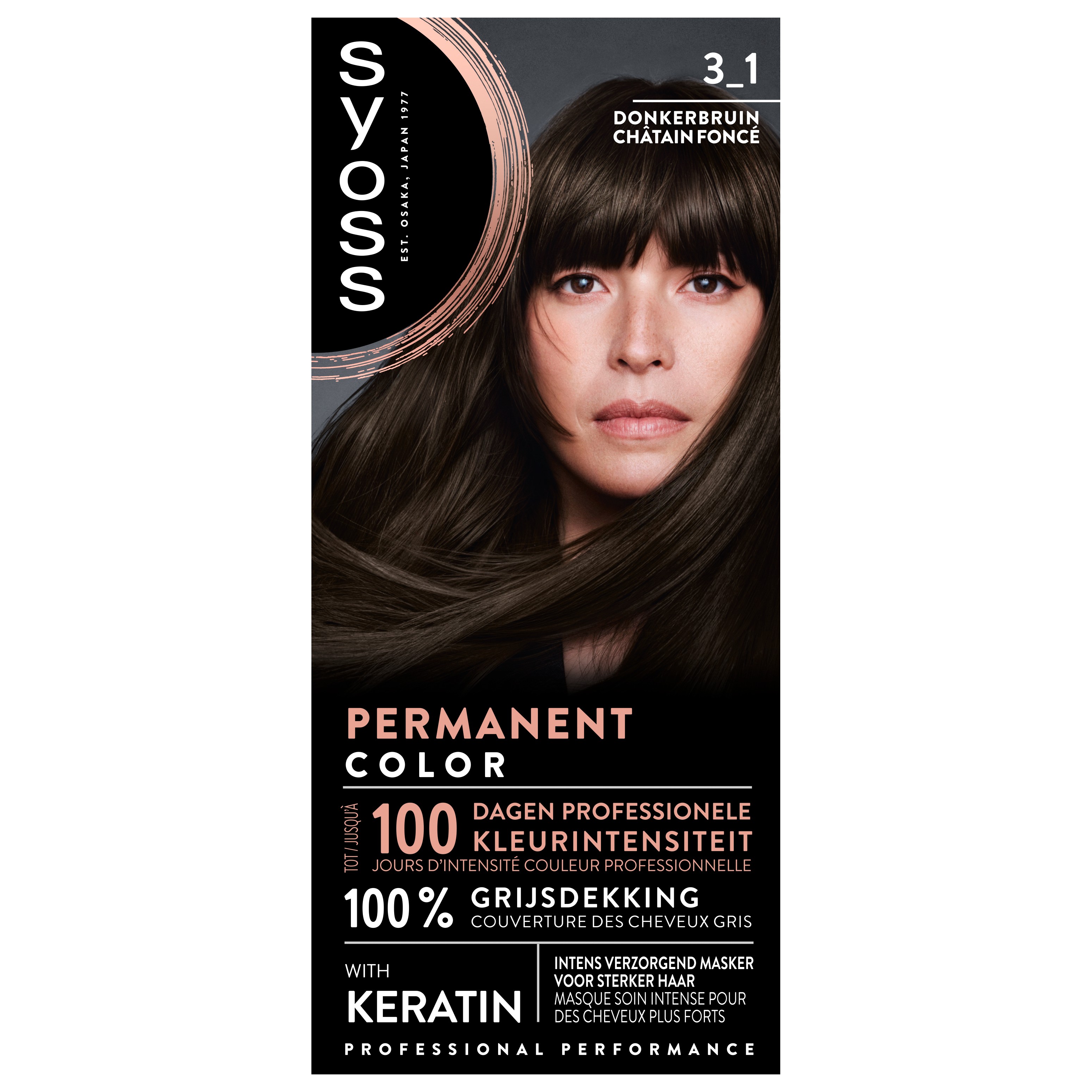 Syoss Haarkleuring 3-1 Donkerbruin 115 ml