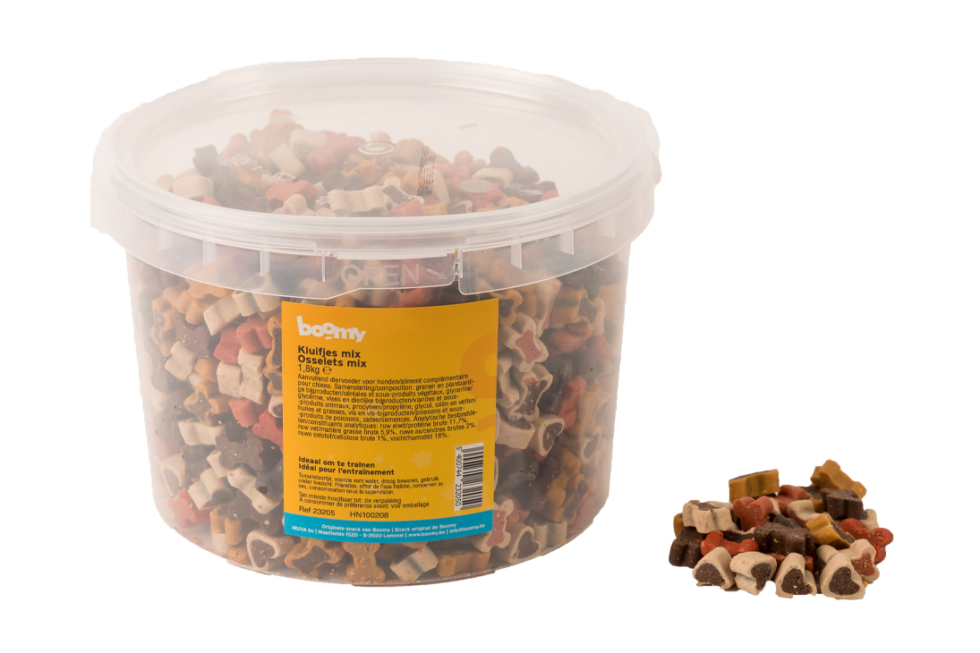 Boomy Kluifjes mix Emmer 1800 gr halfzachte Hondensnacks