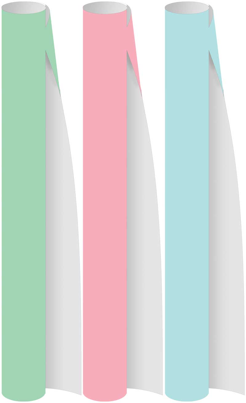 Kaftpapier Pastel Rol assorti - prijs per stuk
