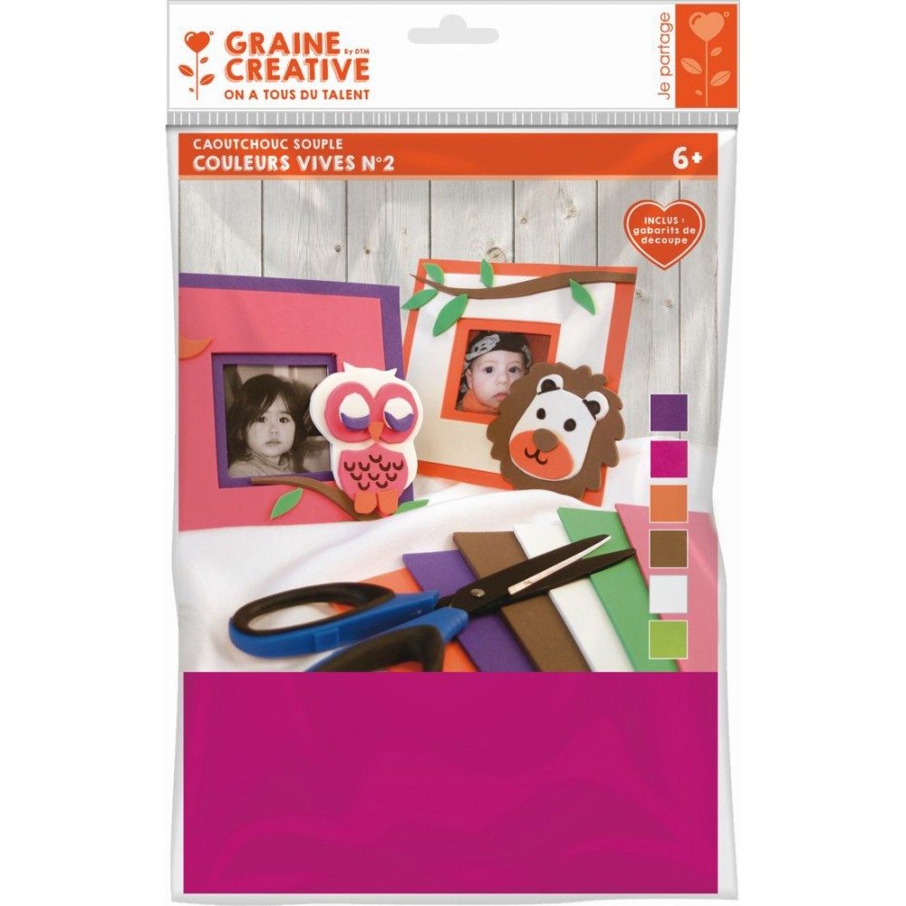 Rubber Vel heldere Kleuren 2 6 stuks