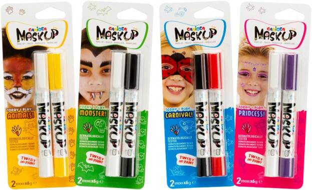 Carioca Mask Up Kindergrime Classic - 2 Kleurstiften
