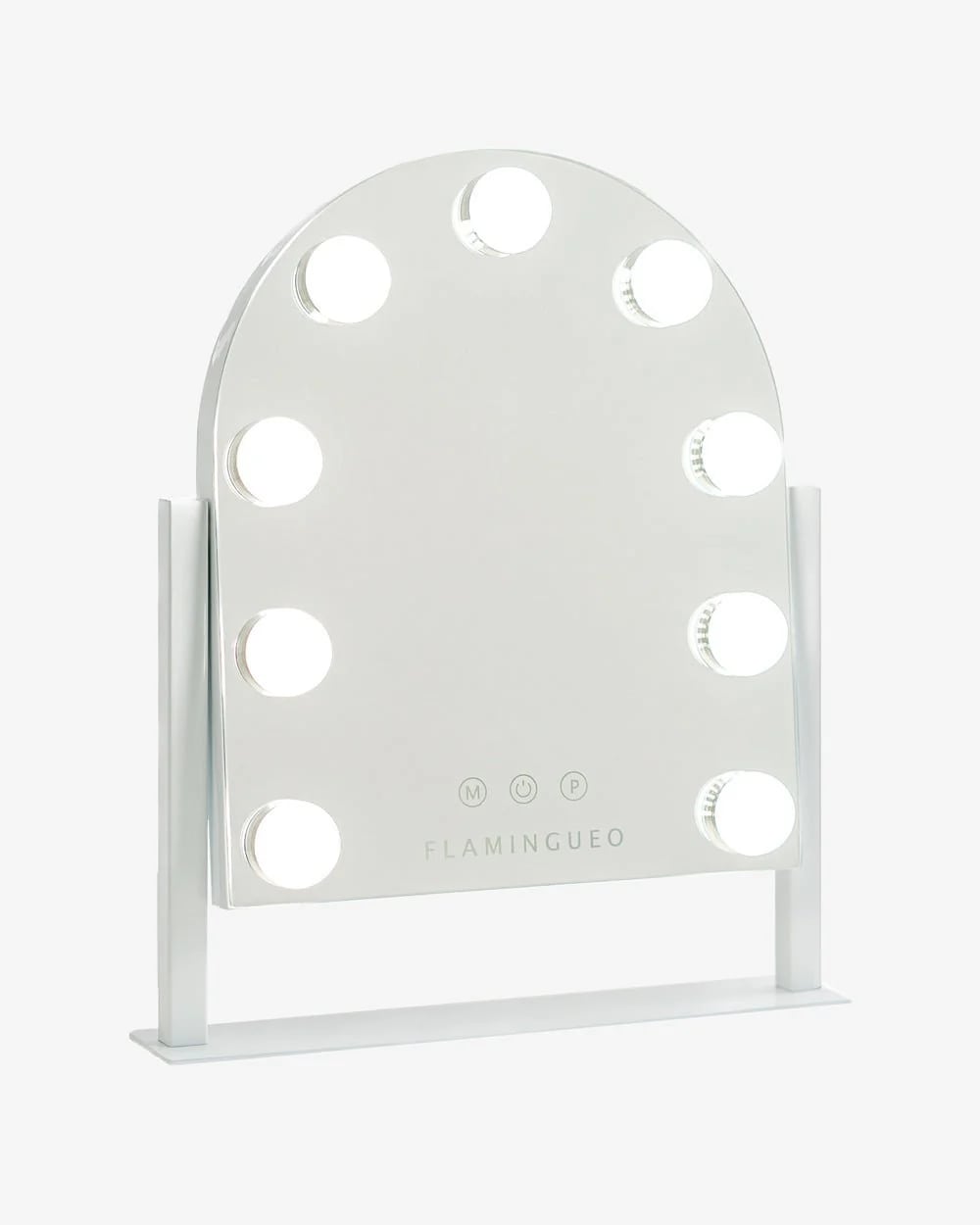 Flamingueo Spiegel Erin met 9 Hollywood LED Lights - 30.5x6x36 cm - 3 Lichtstanden - Touch Knoppen