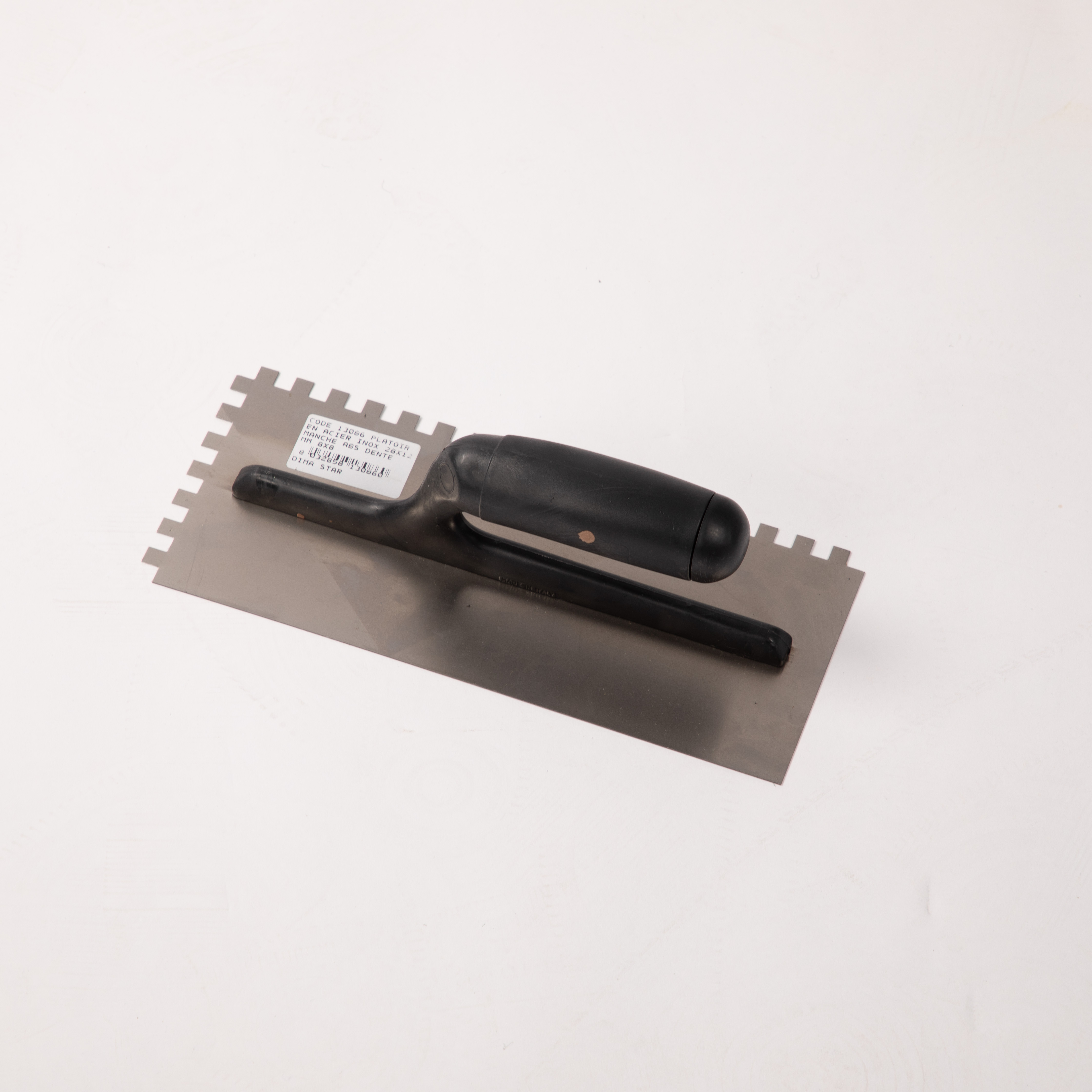 Dima Star Plakspaan 280x120 mm Getand 8x8 mm Inox met ABS Handvat