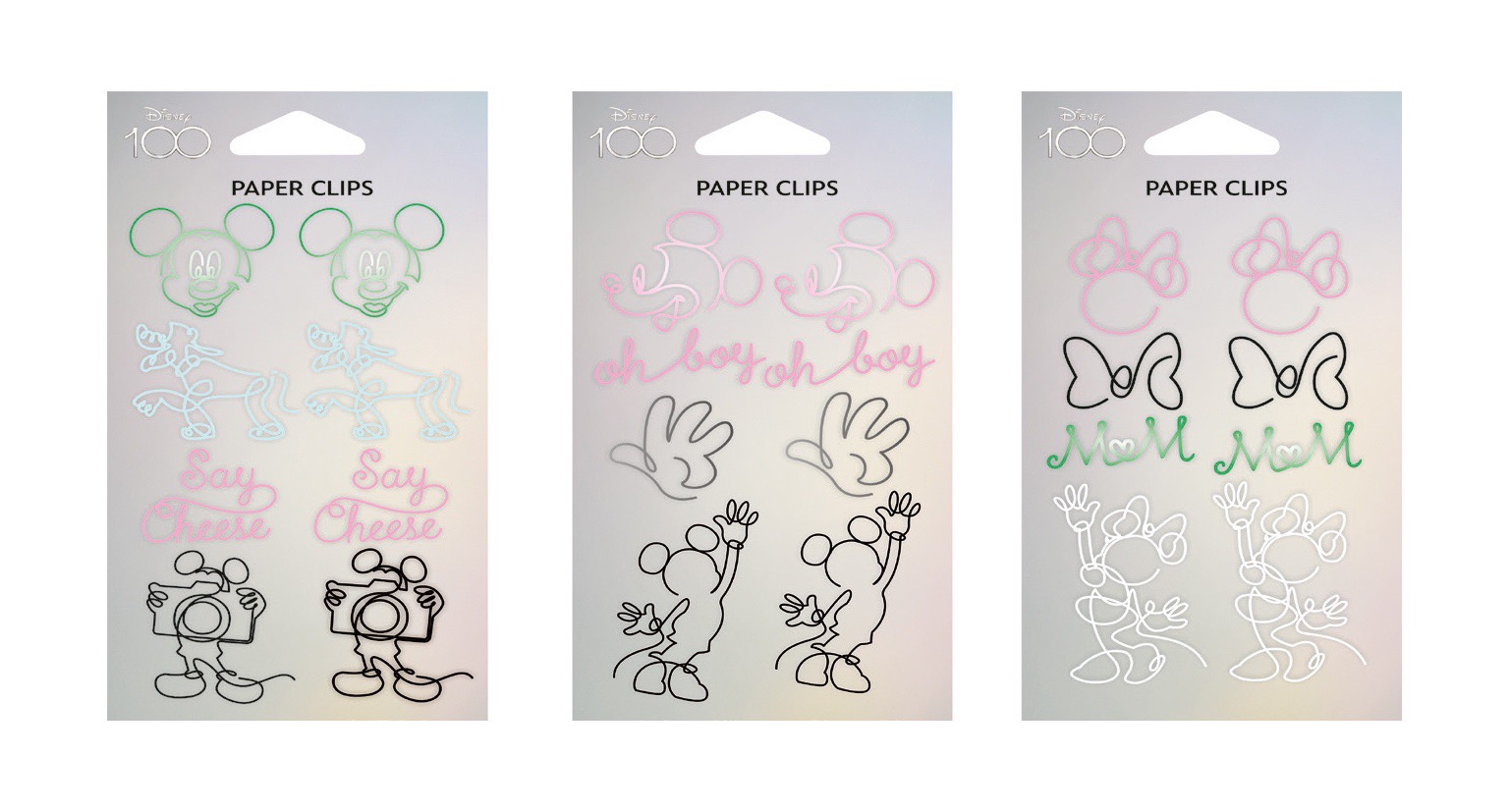 Mickey en Friends Shaped Paper Clips 8 stuks - assorti