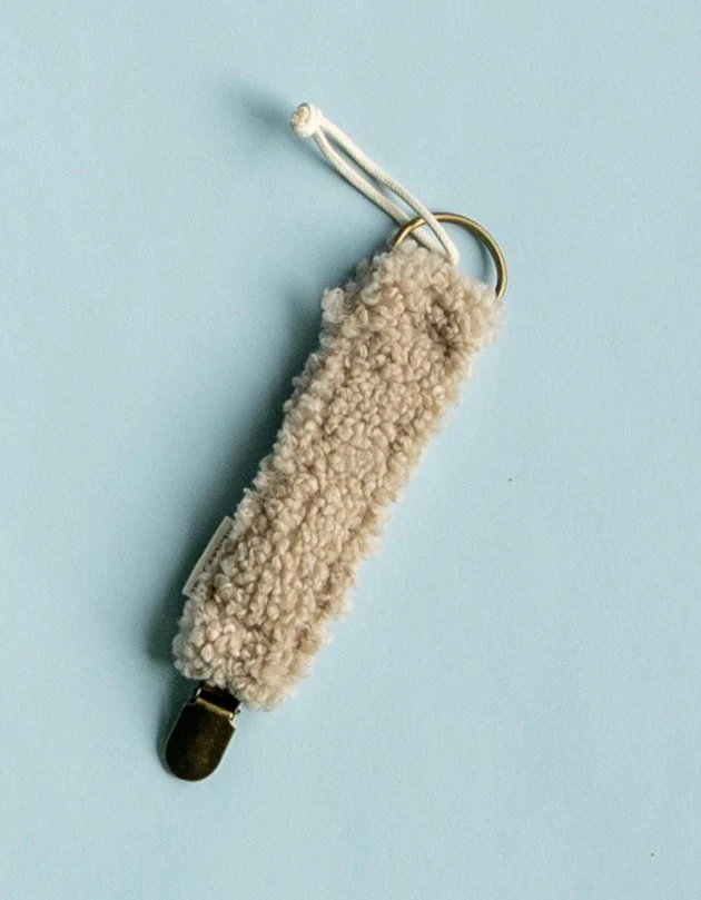 ATELIER POMME Fopspeenkoord Teddy Bonjour Beige ATELIER POMME Fopspeenkoord Teddy Bonjour Beige