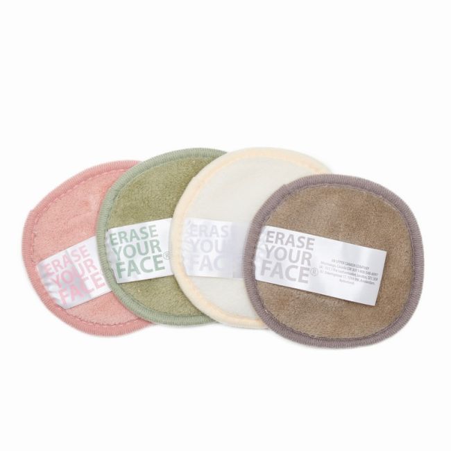 Erase Your Face Make-up Remove Doekjes Pastel 4 stuks - Herbruikbaar