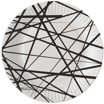 Perla Festa Bord Composteerbaar Karton Polished 18cm - 8 stuks