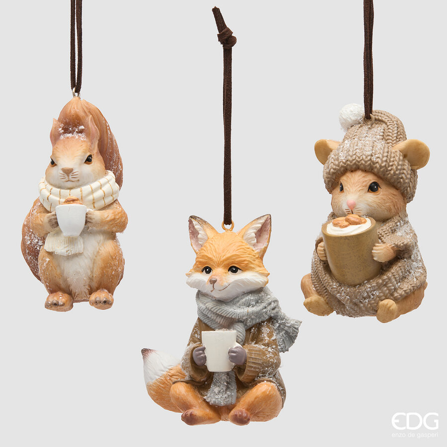 Boomhanger PLC EDG Dier met Beker 9cm - assorti - prijs per stuk