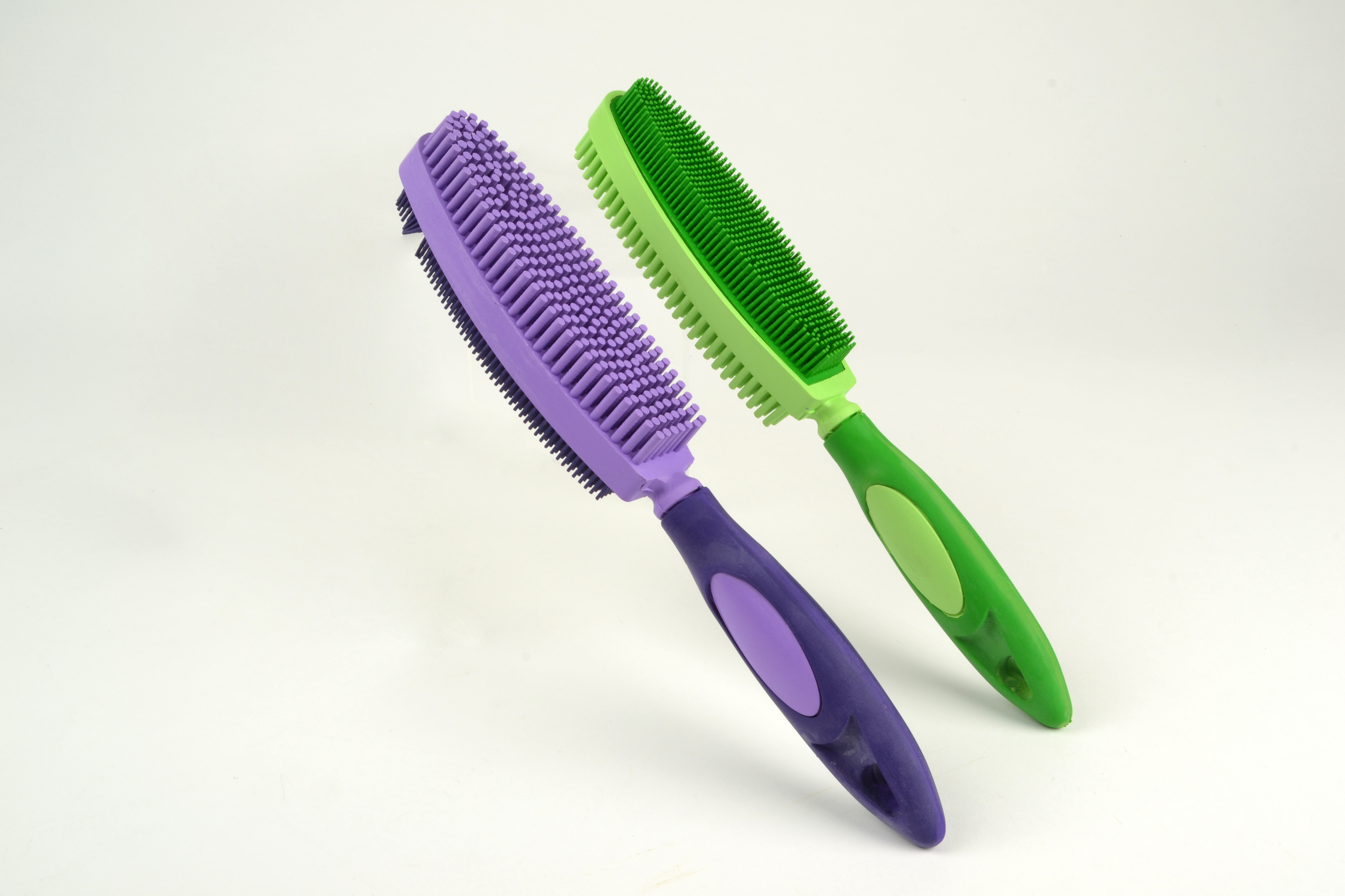 Linea Handborstel Rubber Duo 27cm - assorti - prijs per stuk